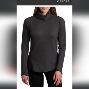 Kuhl Petra long sleeve turtleneck color pavement size XL